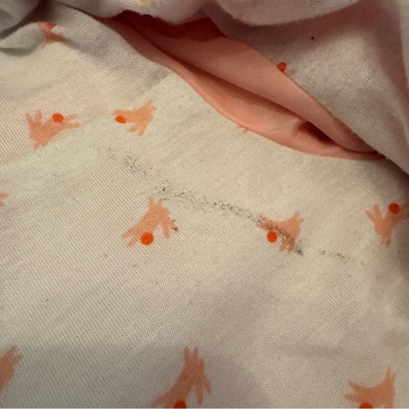 Pink Easter Bunny Rain Jacket w Ears for Girls Size 5 - Picture 9 of 10